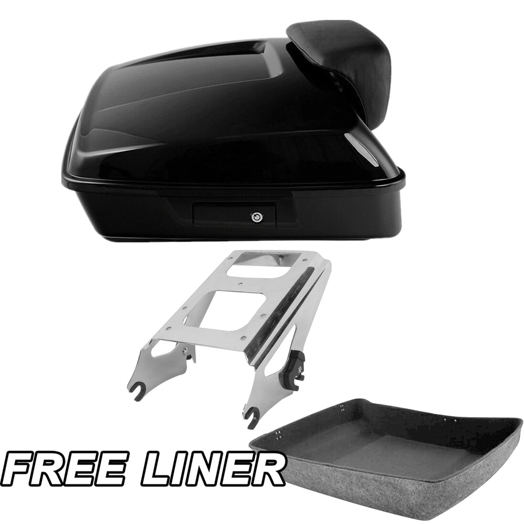 Chopped Trunk Pad Mount Rack for Harley Touring Electra Road Glide (2009–2013)