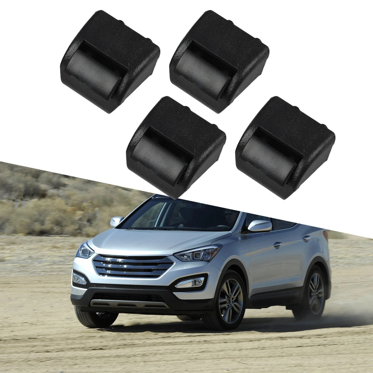 Rear Sunshade Hooks for Hyundai Santa Fe (2013–2018)