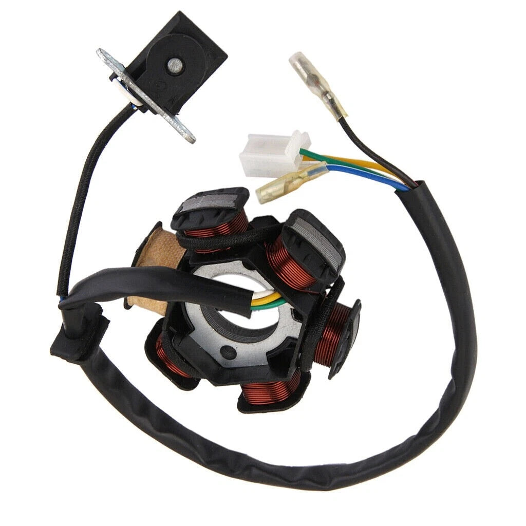 6 Pole Magneto Stator & Flywheel for GY6 125cc 150cc ATV Quad (2000–2023)
