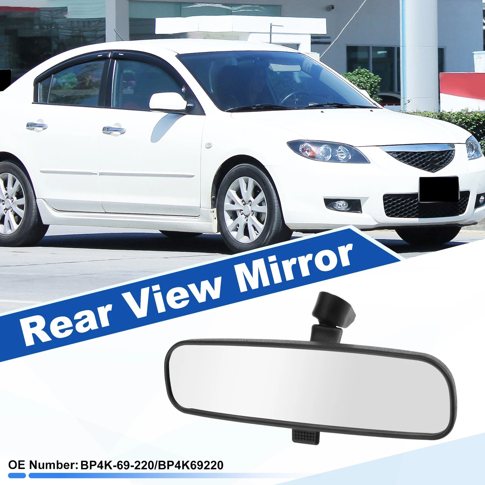 Interior Rearview Mirror Replacement for Mazda 3 (2006–2007) Embedded