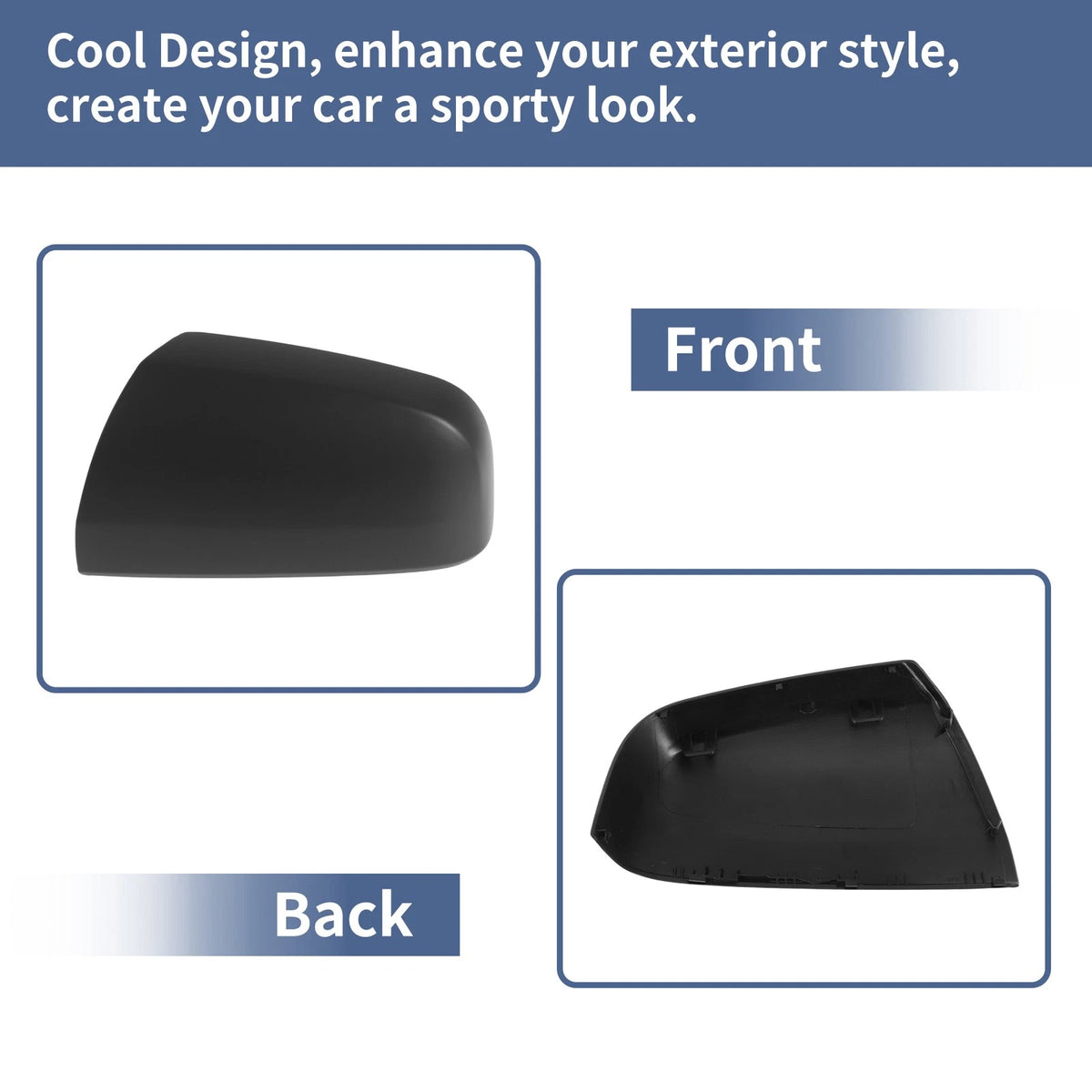 Mirror Cover Cap Set for Vauxhall Zafira B MK2 (2005–2014) - Gray