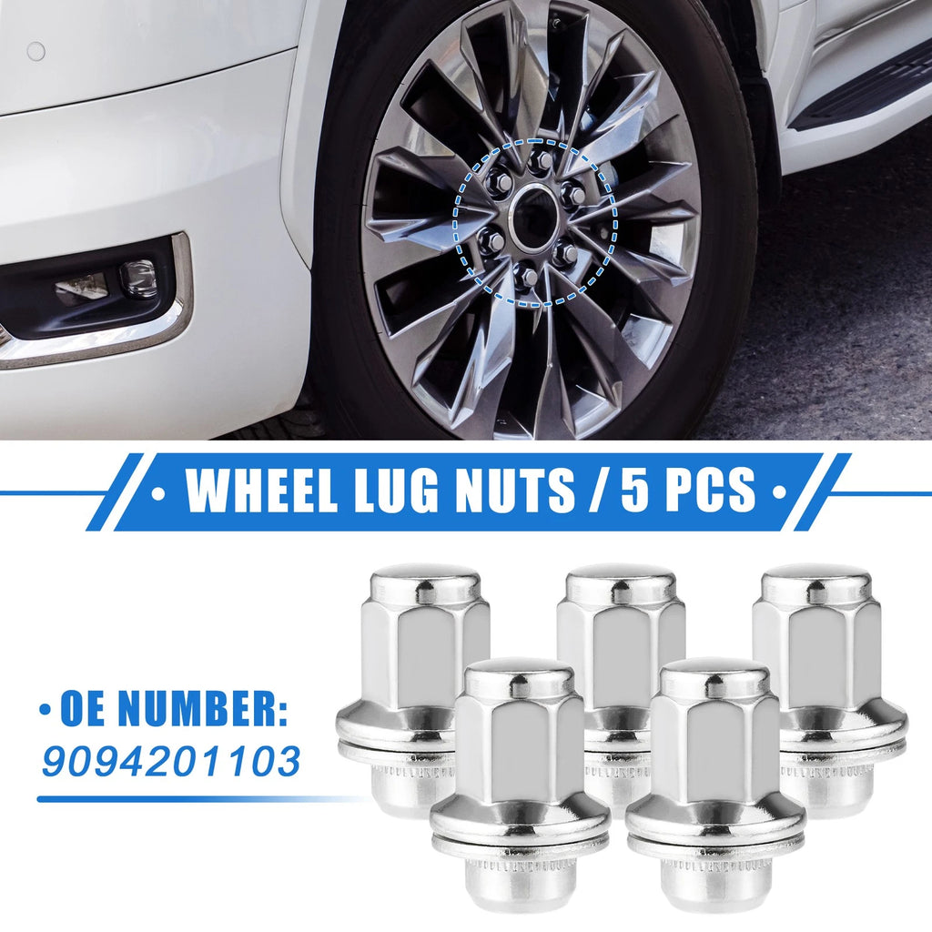 5pcs Wheel Lug Nuts Replacement for Toyota Tundra Sequoia (1999–2021)