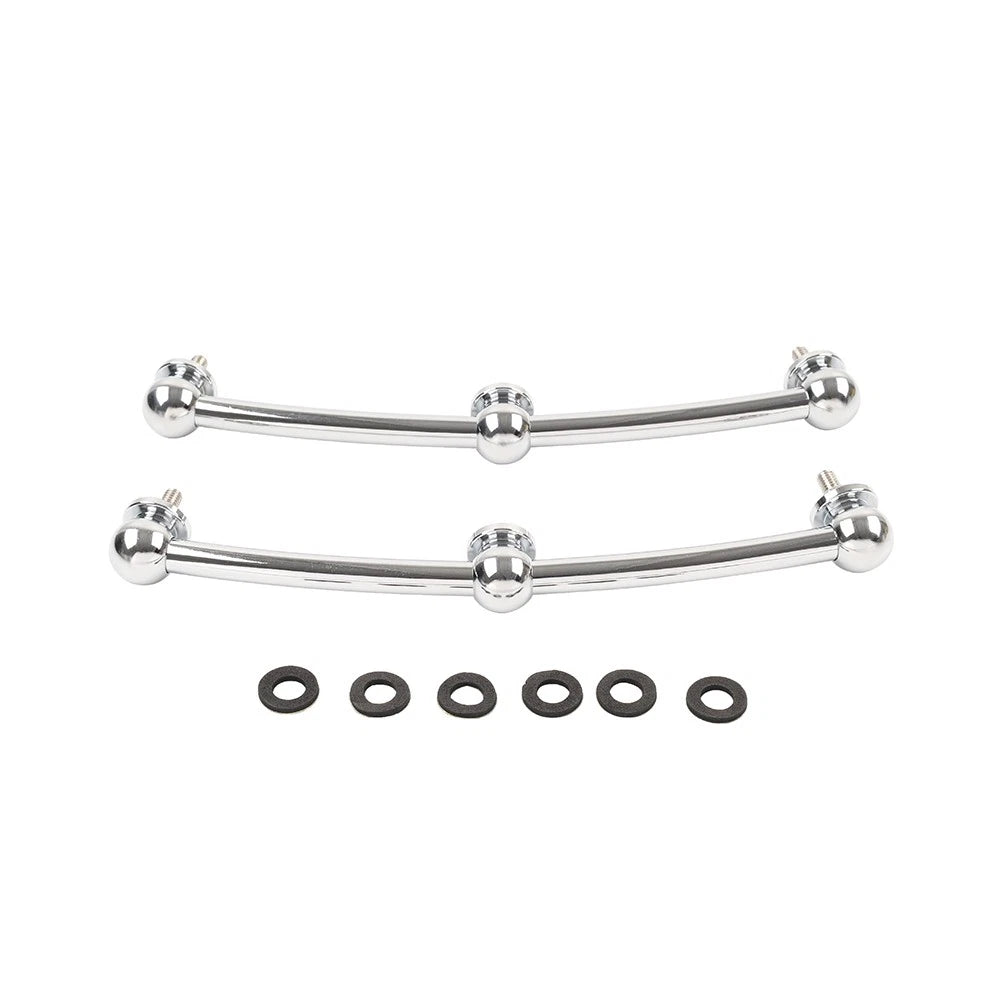 Chrome Front Mudguard Side Spear Trim for Harley Softail FLST (1986–2017)