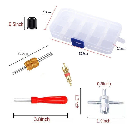 33 Piece Valve Core Tool Set for Tire Valve Stem Repair