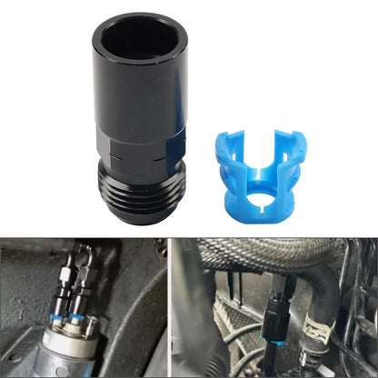 Male to 3/8" Female SAE Quick-Disconnect EFI Fuel Rail Fitting 8AN