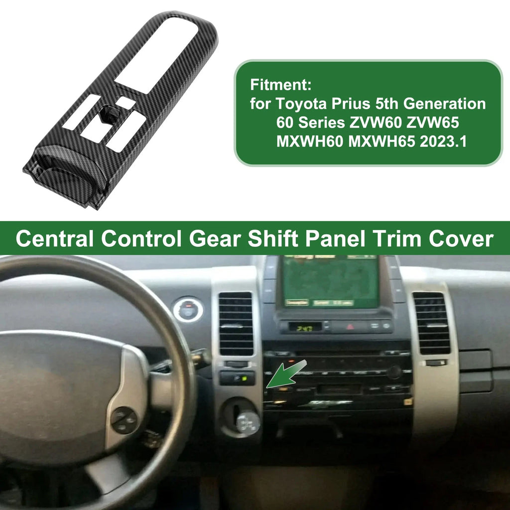 Central Control Gear Shift Panel Trim Cover for Toyota Prius (2016–2022)