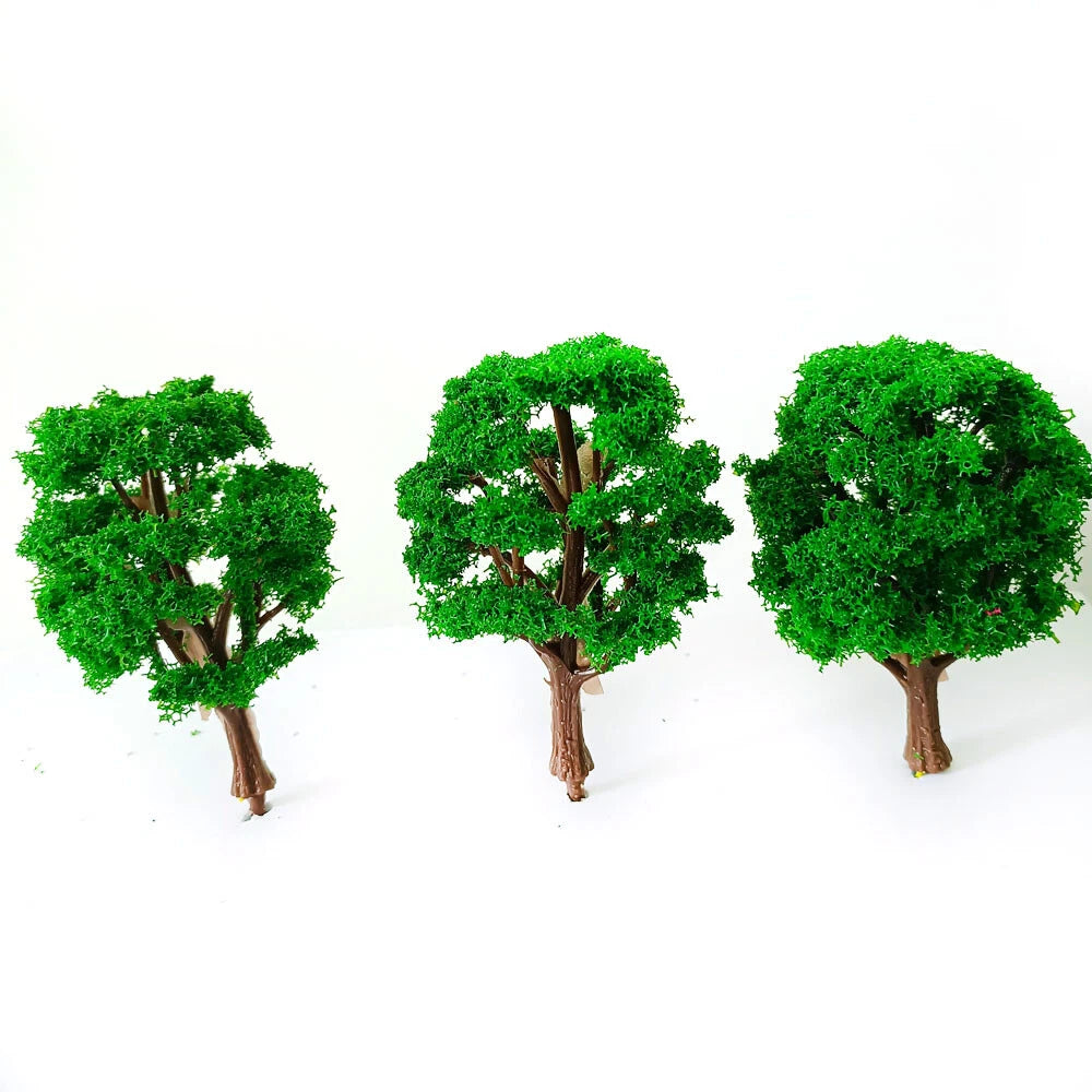 10Pcs Tree Models for HO N Scale Train Layout