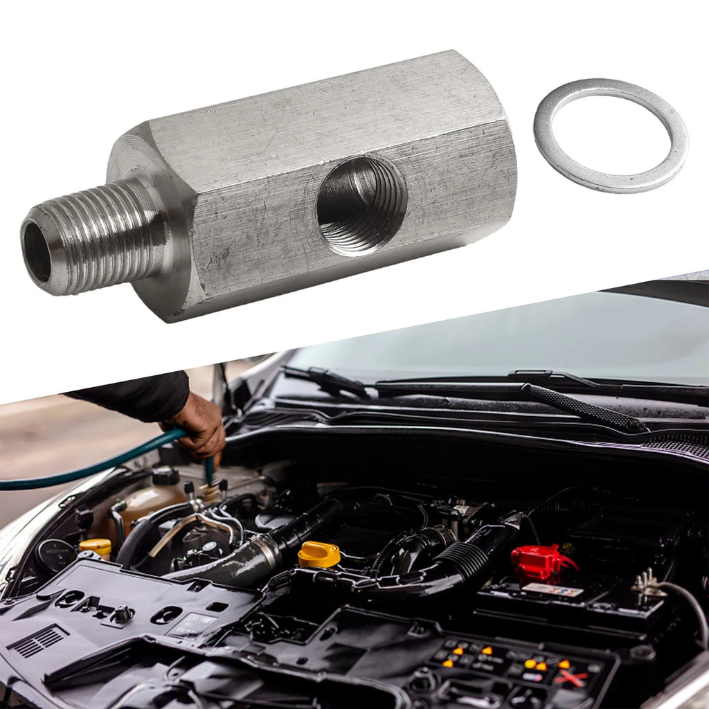 Oil Pressure Sensor Tee Adapter for Turbo Applications (1/8 NPT)