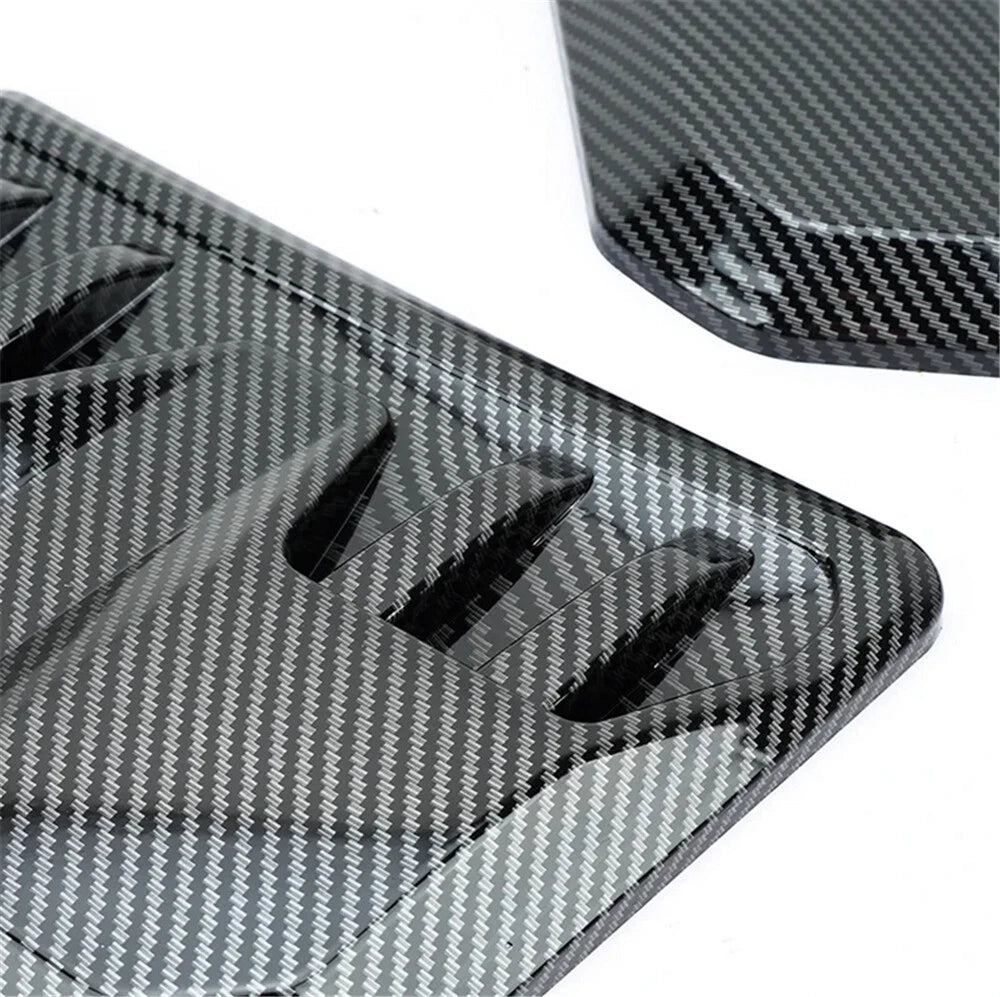 1 Pair Carbon Fiber Pattern ABS Air Flow Vent Cover Universal