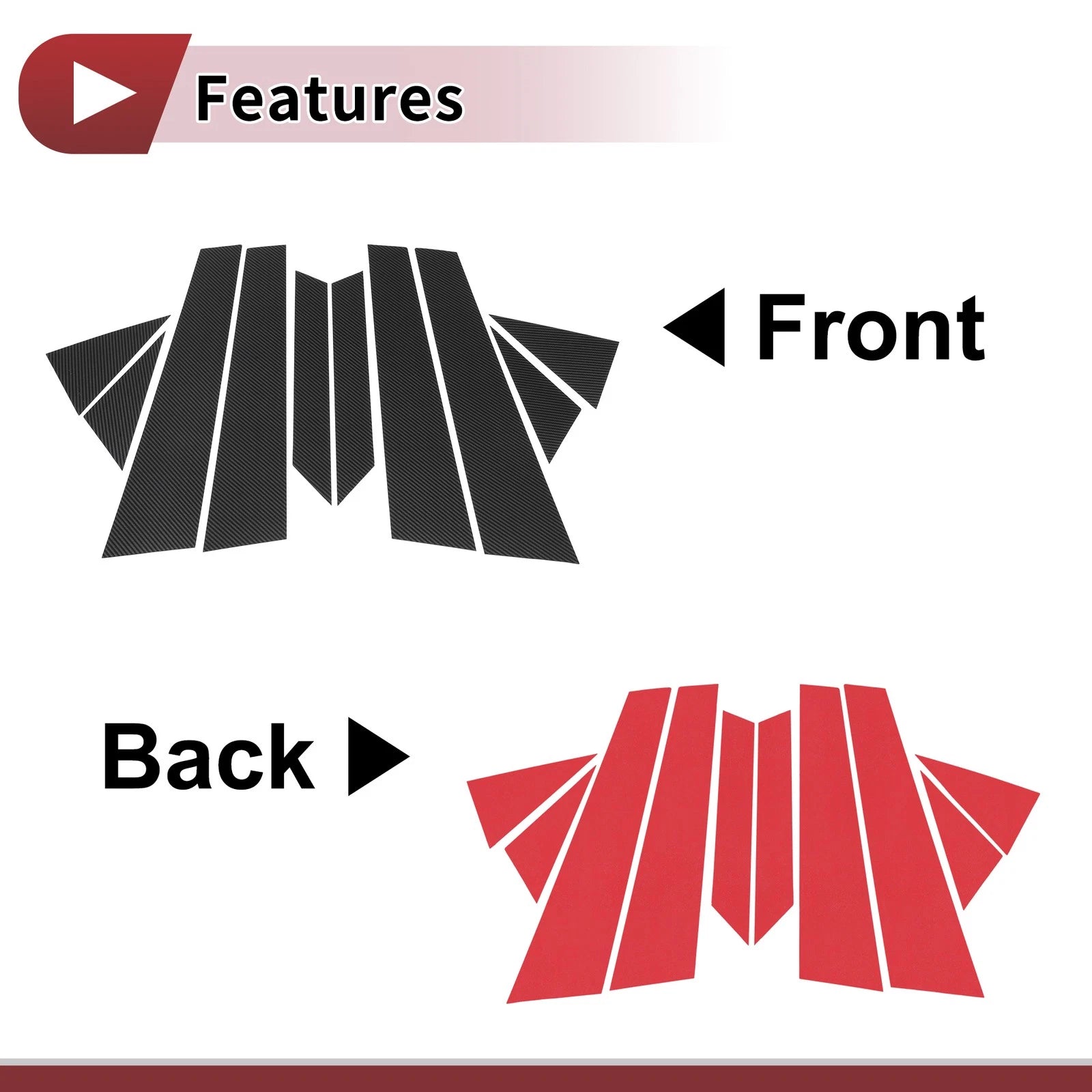 Door Pillar Window Trim Replacement for Hyundai Sonata YF 2010–2014