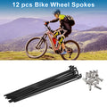 Bicycle Spokes Nipple Replacement 304 Stainless Steel Black for Universal (Universal)