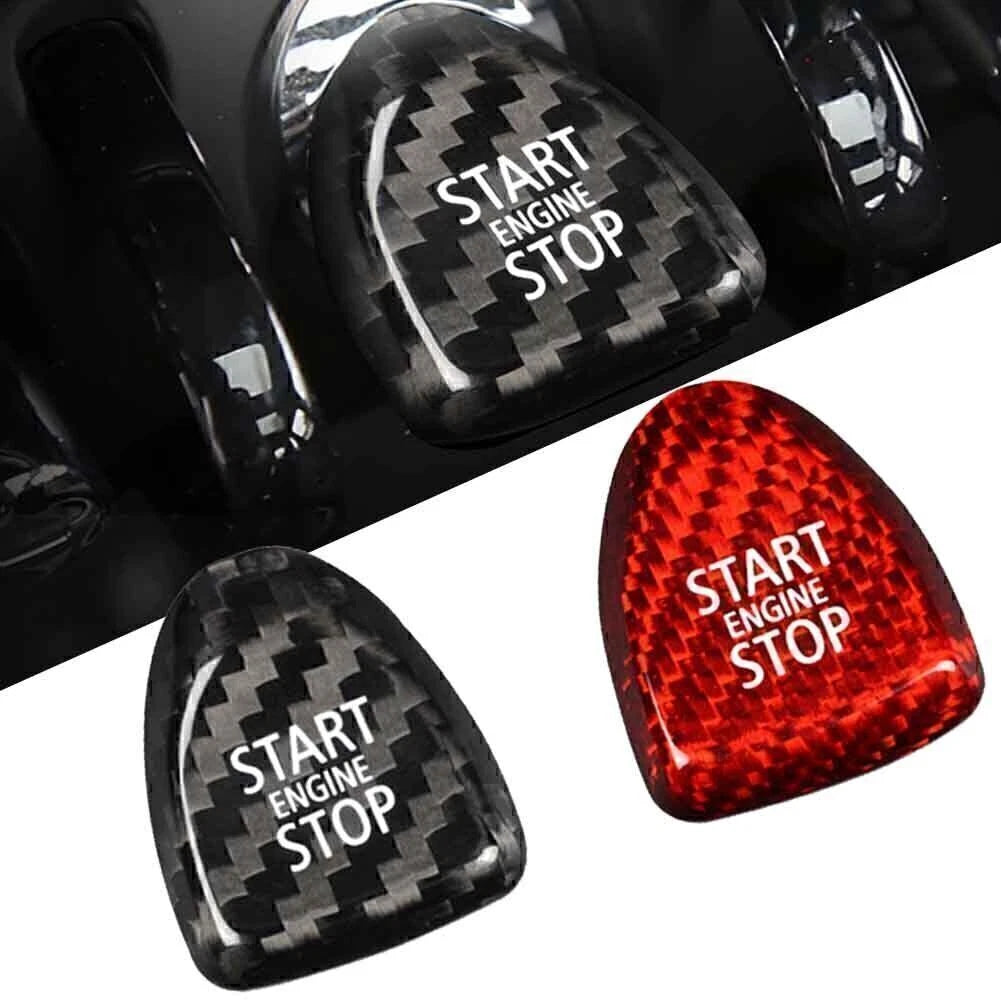 Carbon Fiber Keyless Start Button Cover for BMW Mini Cooper F Model (2014–2021)