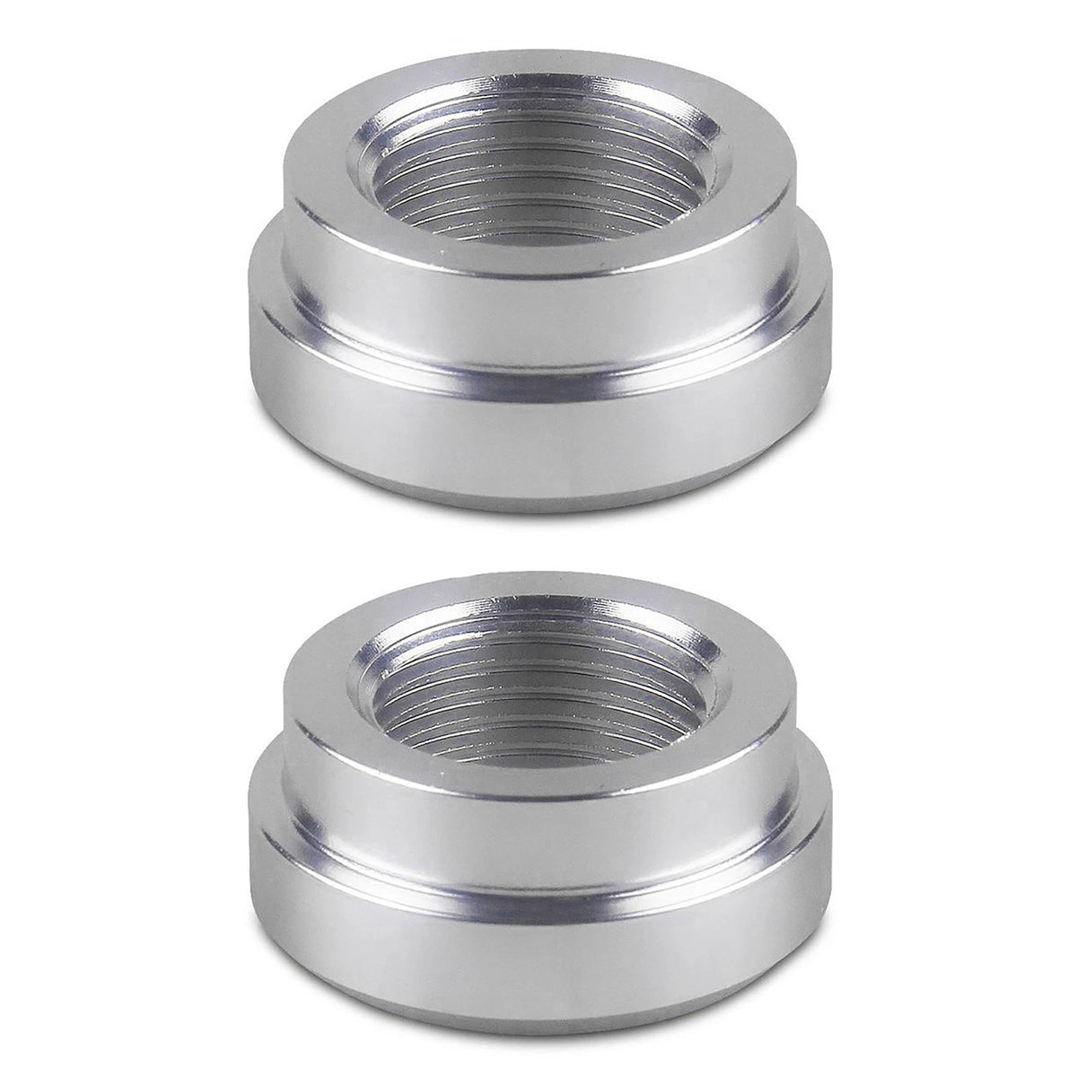 2Pcs Weld On Flange Fitting Bung Adapter 3/8 NPT Female Aluminum
