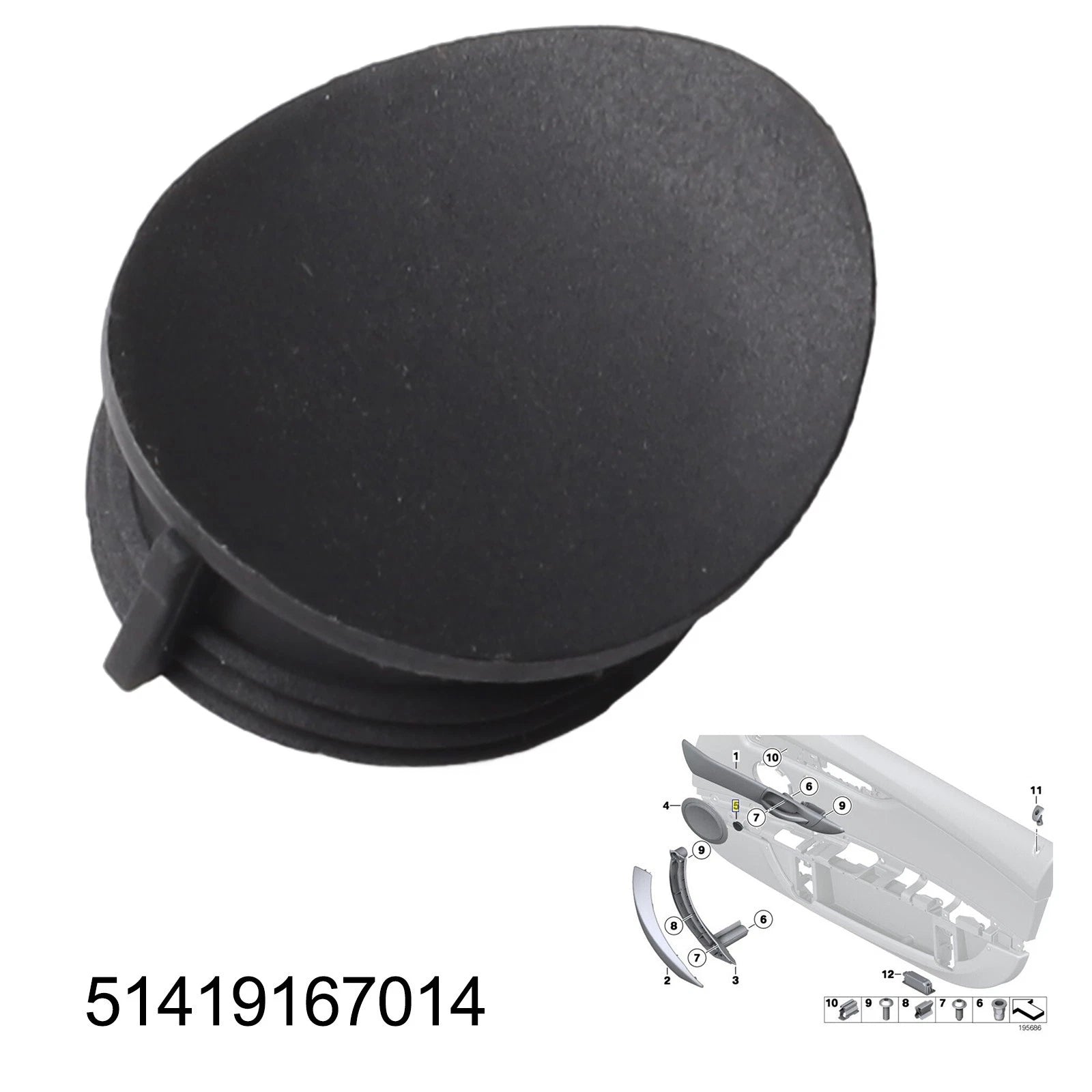 Inner Door Handle Screw Cover Cap for BMW Z4 E89 (2009–2015)