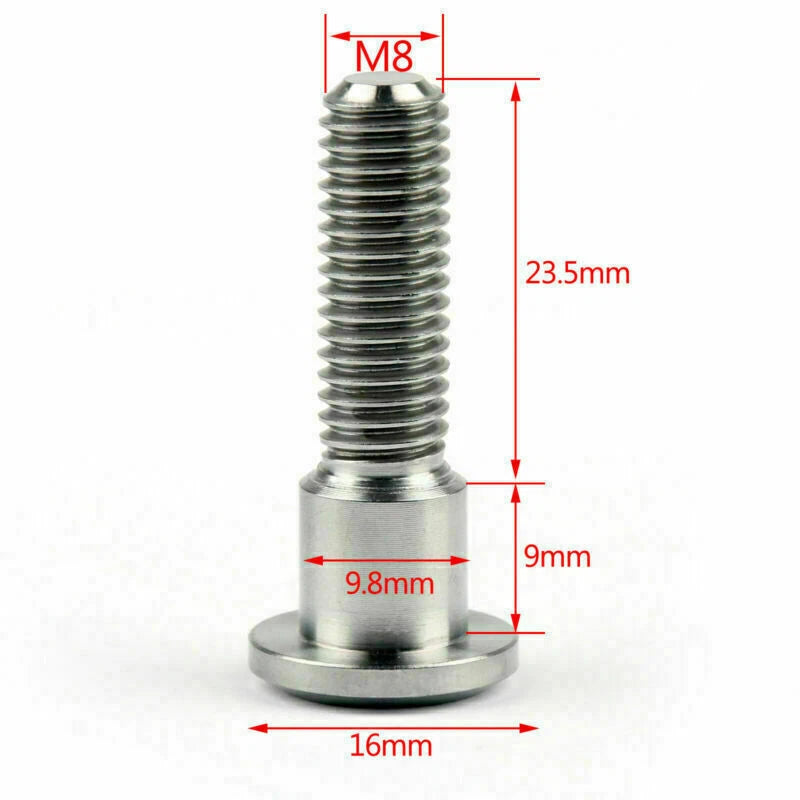 12pcs M8 x 33mm Titan-color Brake Rotor Bolts for Suzuki GSXR