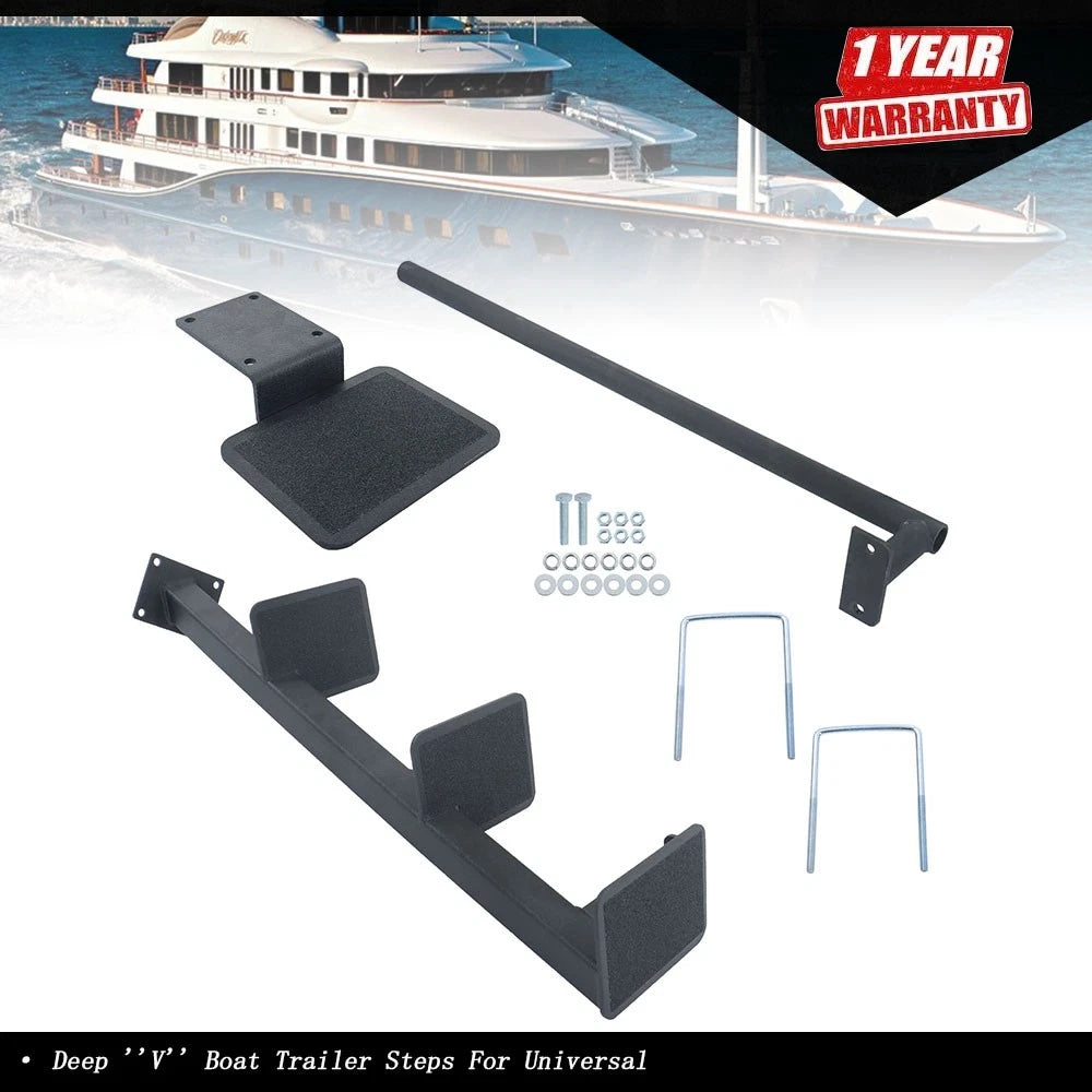 Heavy-Duty Boat Step for Universal Trailer (Deep V)