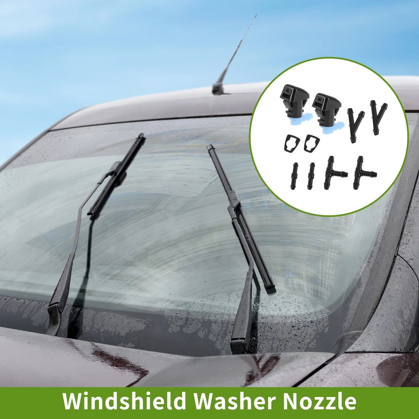 Windshield Washer Nozzle Set for Jeep (No. 55157319AA)