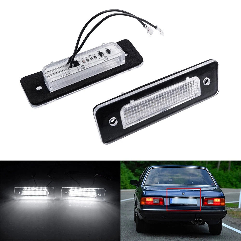 2Pcs License Plate Lights Fit for BMW 3 Series E30 5 Series E28 E12 #63261372766