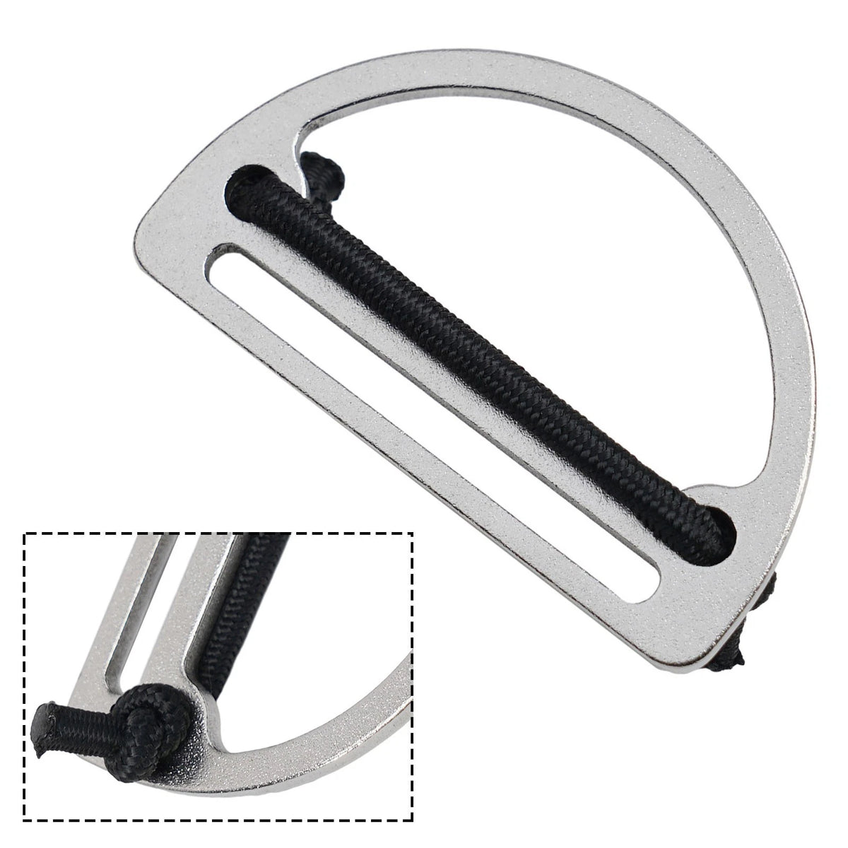 Slider Weight Belt Keeper for Boating D-Ring System (304 Stainless Steel)