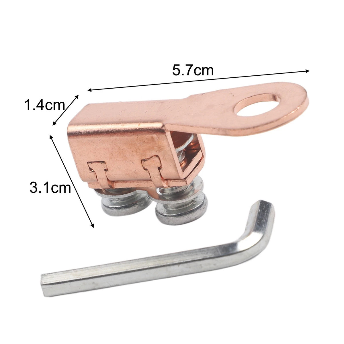 Car Battery Terminal Clamp Heavy Duty Copper with Thickened Wire Design