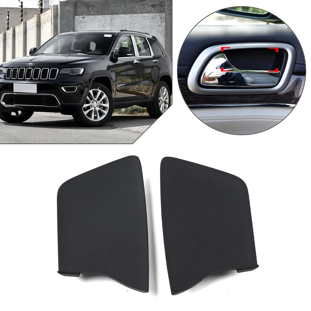 Pair Inner Door Grab Handle Trim Panel Cap For Jeep Grand Cherokee 2011-2022