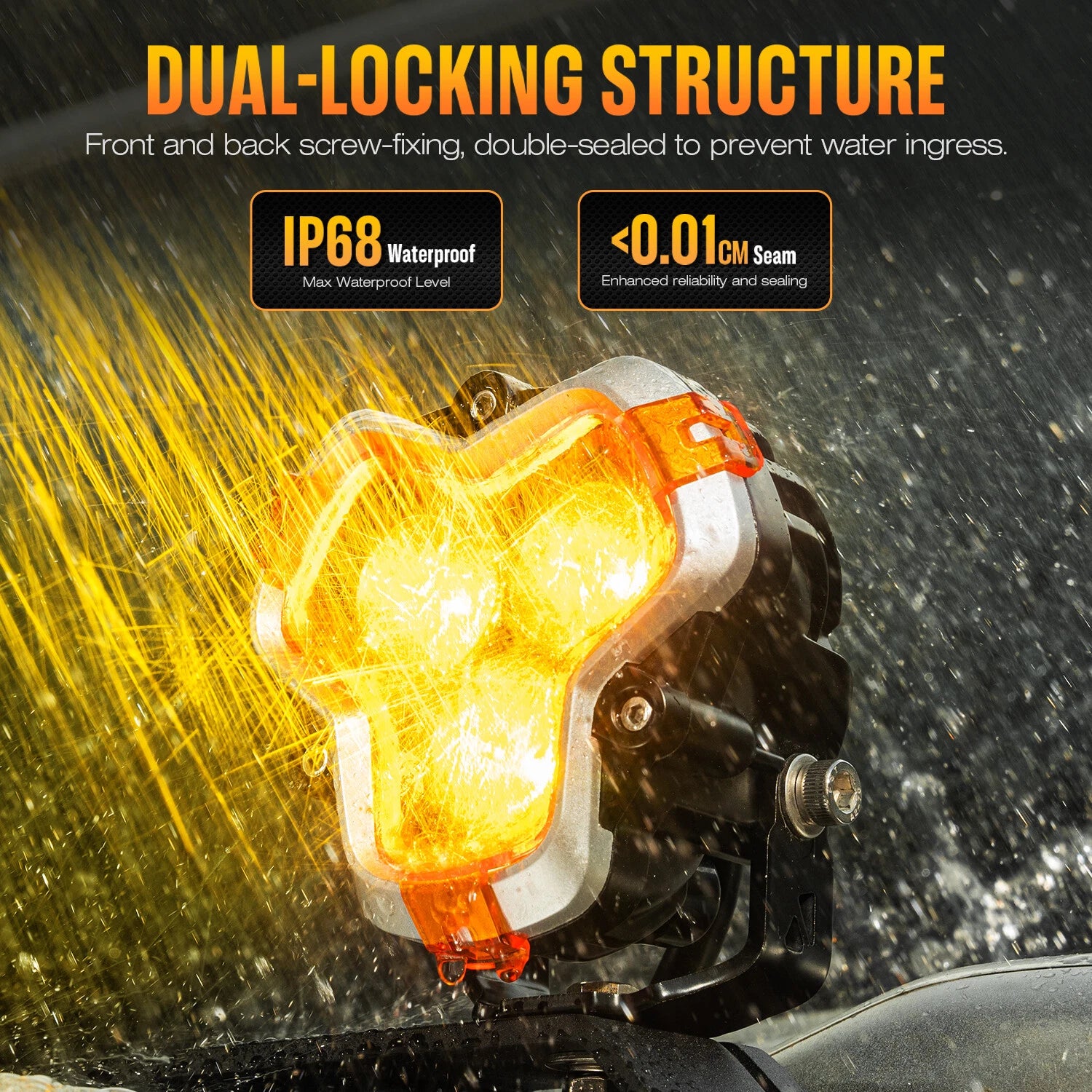 2X LED Work Off Road Lights for NOVSIGHT (IP68)