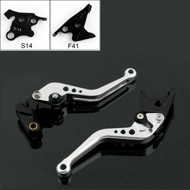 Short Brake Clutch Levers for Suzuki Hayabusa GSXR1300 (2008–2014) Silver T9