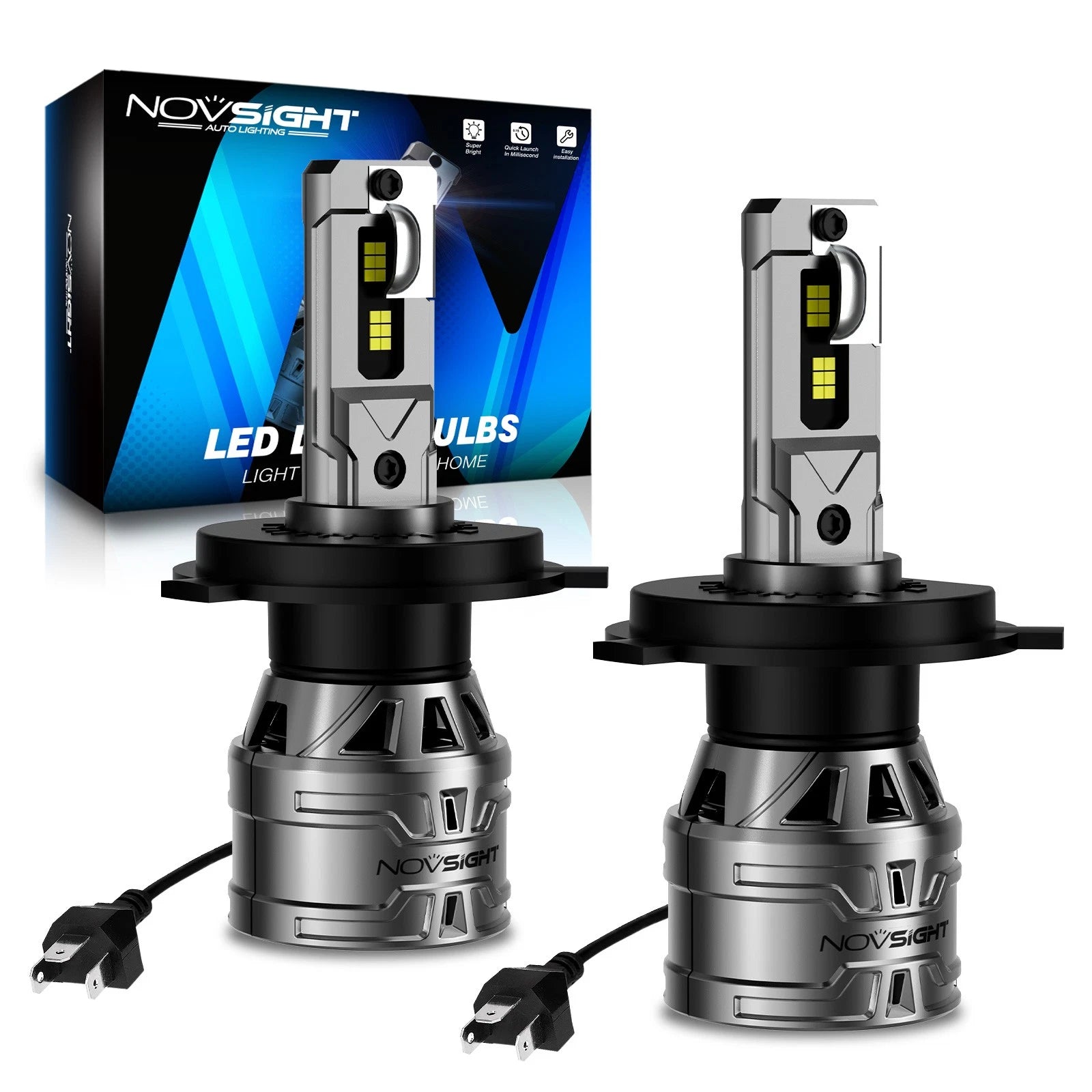 H4 LED Headlight Bulbs Conversion Kit for NOVSIGHT (6500K)