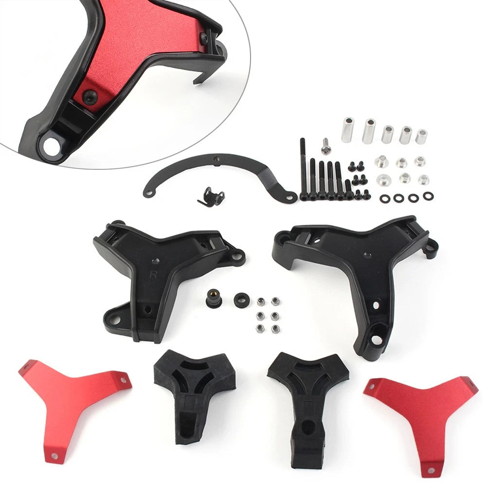 Engine Crash Guard Pad Frame Slider Protector for Yamaha MT09 Tracer 9 (2021–2023) Red