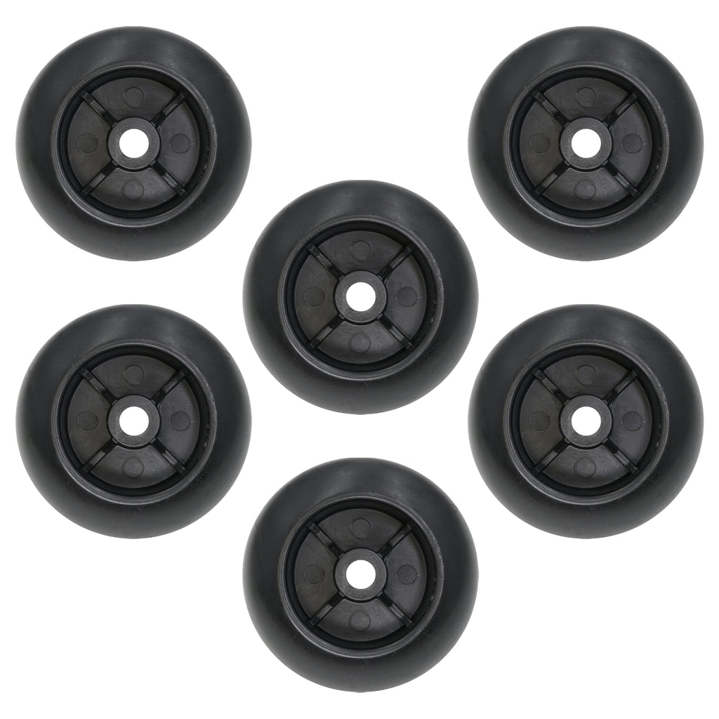 Anti-Scalp Roller Deck Wheel with Bolt Replacement for Hustler Mower (2005–2010)