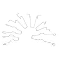 6Pcs Headlight Spring Clips for H1 H3 H4 H7