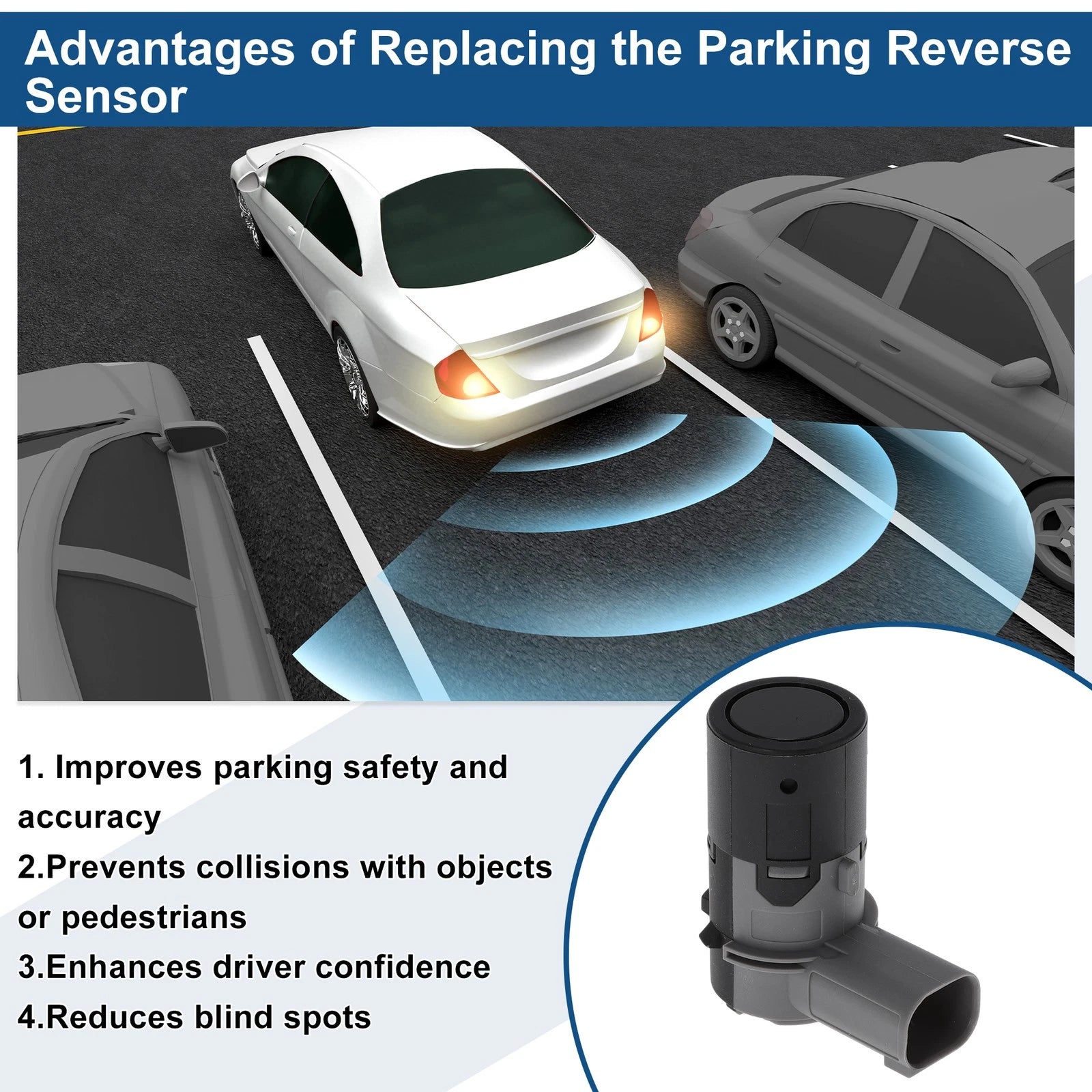 Reverse Backup Parking Sensor for BMW E83 X3 3.0d (2004–2005) No.66200414194