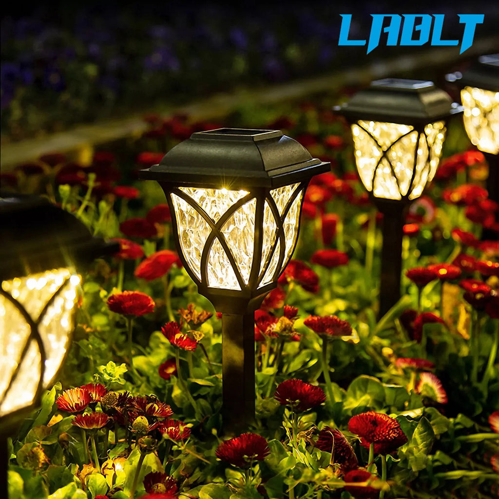 Set of 6 Solar Pathway Lights for Walkway Lawn Yard
