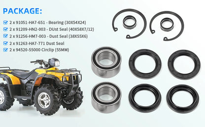 4X4 Front Wheel Bearing for Honda Foreman 500 TRX500 (2005–2016)