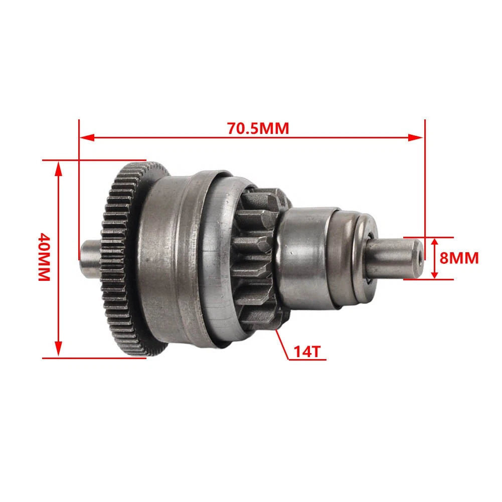 Motor Starter Clutch Gear Bendix for GY6 50CC 80CC Scooter Moped ATV