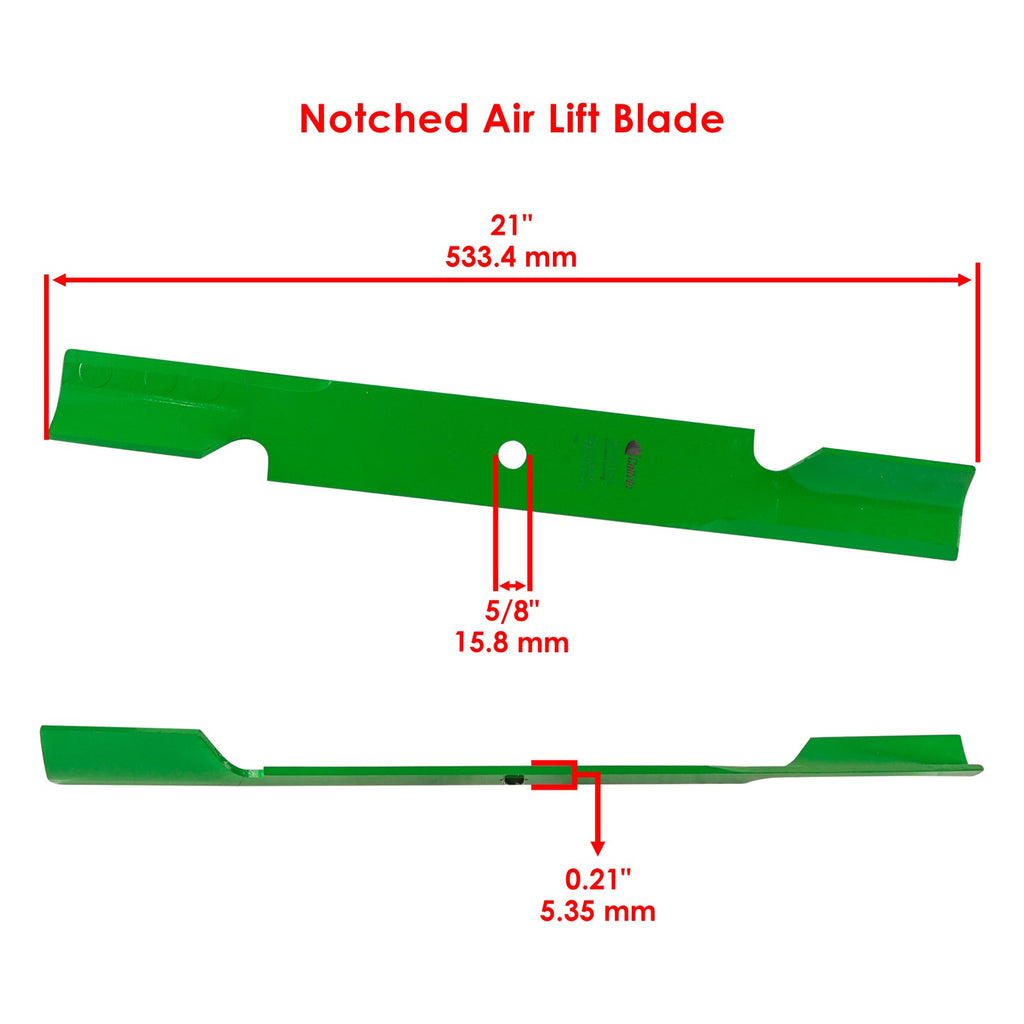Deck Blade w/ Bolt Replacement for Husqvarna BZ6127 BZ6134D (2010–2017)