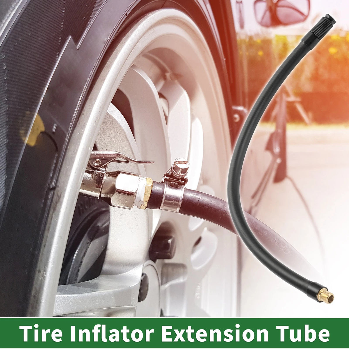 12.60in Tire Inflator Extension Tube 0.305in for Car Bicycle (32TPI)