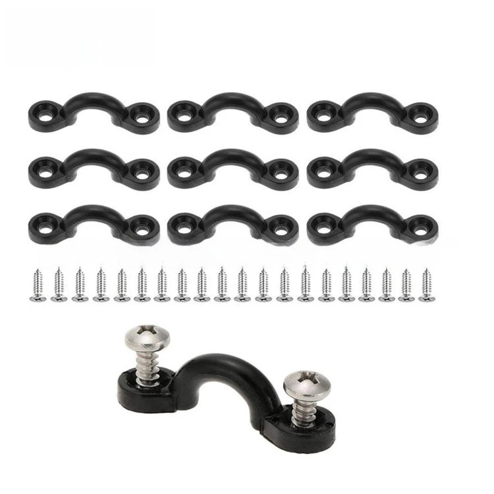 30pc Kayak Rigging Kit Nylon Bungee Deck Loops Pad Eyes Marine Use