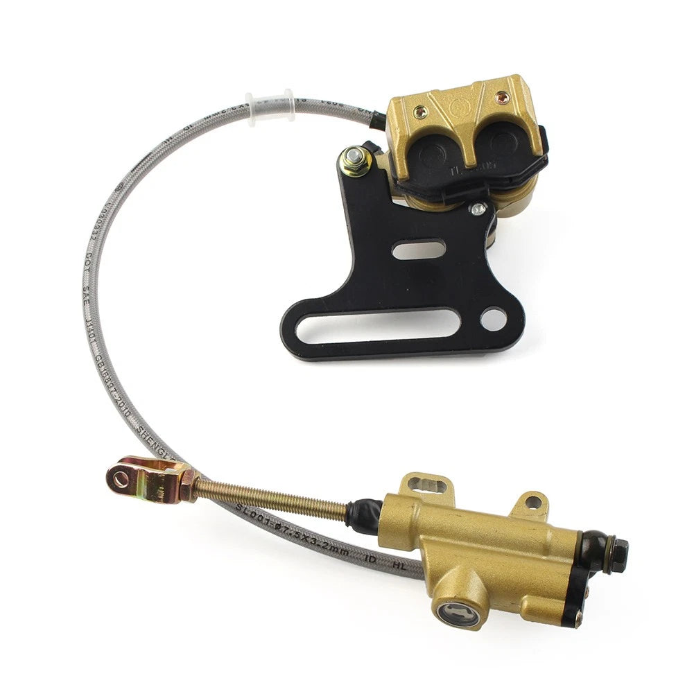 Rear Hydraulic Master Cylinder Brake Caliper Assembly for Pit Dirt Bike 125cc