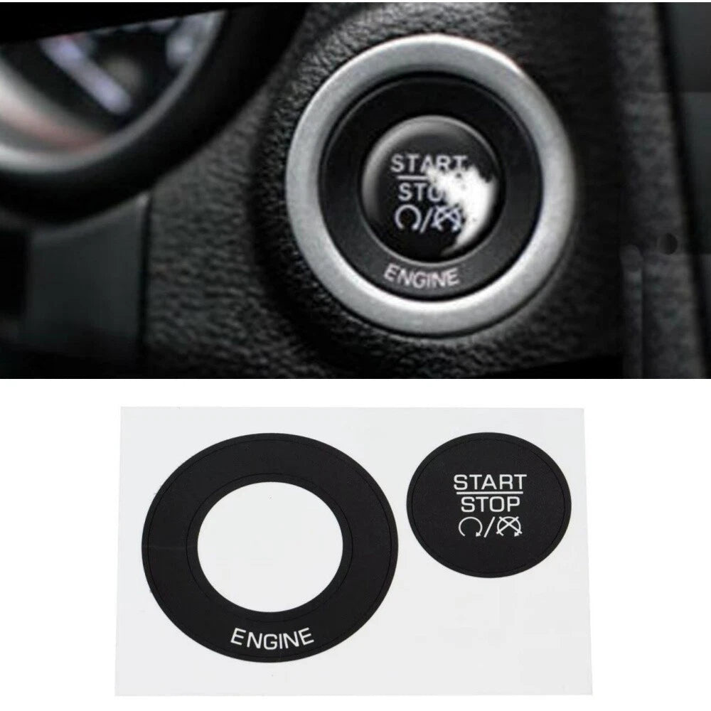 Ignition Push Button Start Stop Repair Decal for Dodge Charger (2011–2014)
