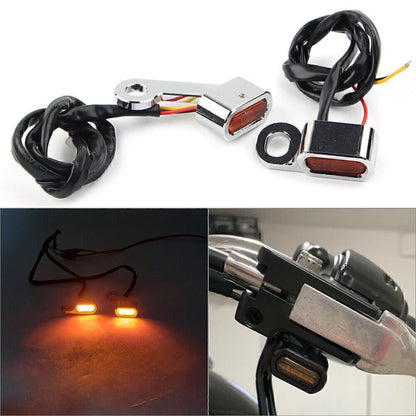 LED Turn Signal Light Handlebar Blinker Indicator Lamp For Harley Sportster