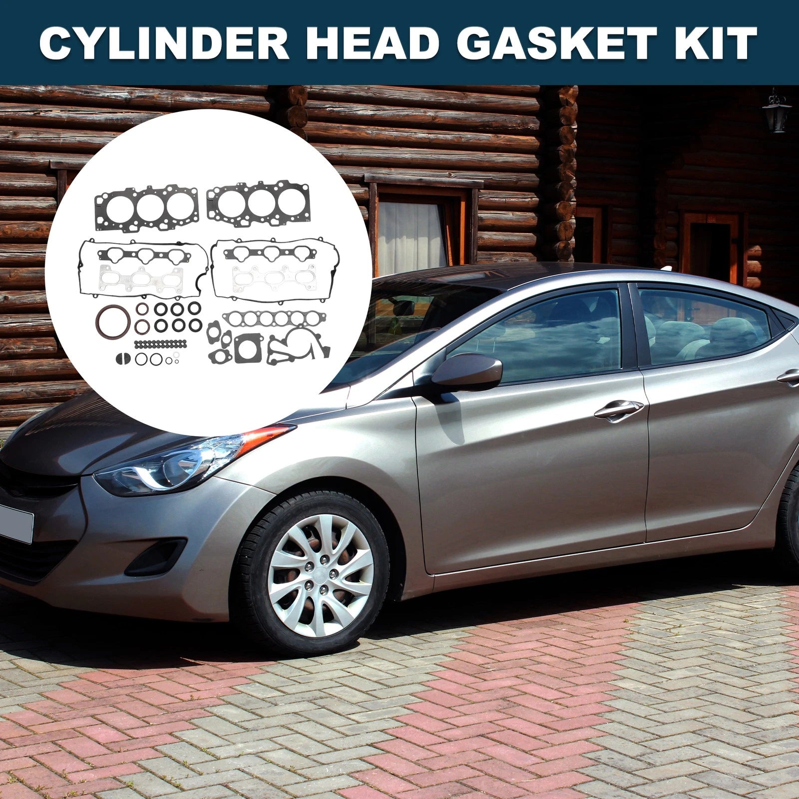 Cylinder Head Gasket Kit Replacement for Hyundai G6BA (1999–2008)