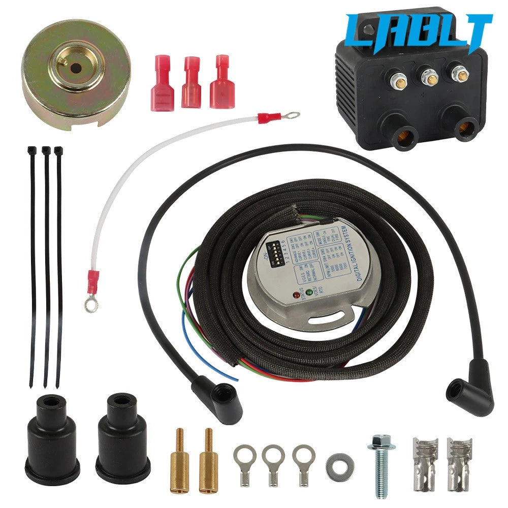 Single Fire Ignition Coil Kit for Harley Davidson Evo Big XL (1970–2003)