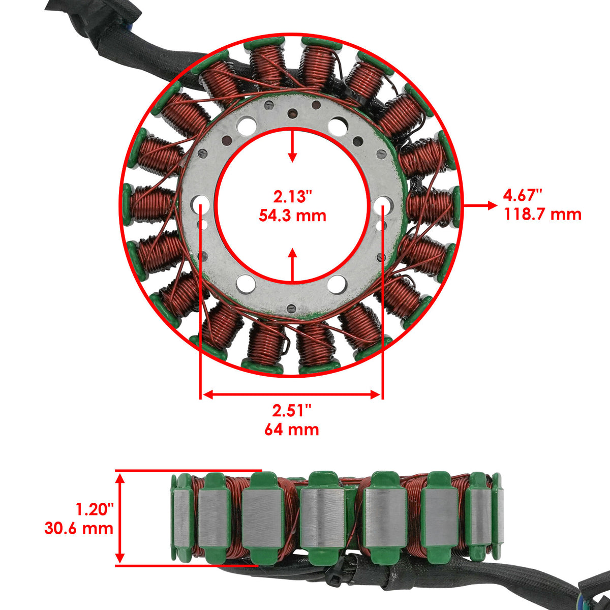 Stator OEM Replacement for Honda Magneto (2002–2020)