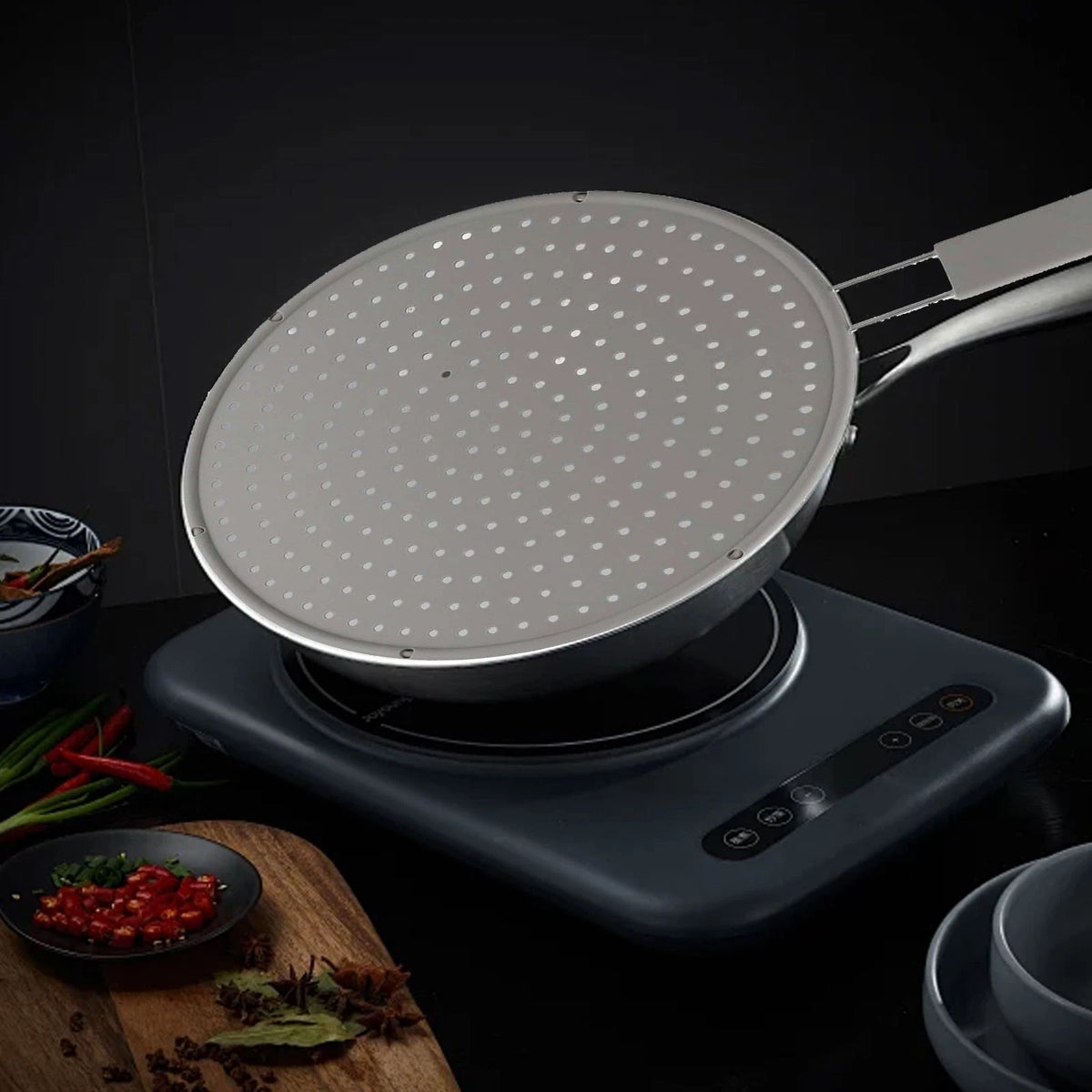 Silicone Pot Cover for Cooking (Oil Overflow Prevention)