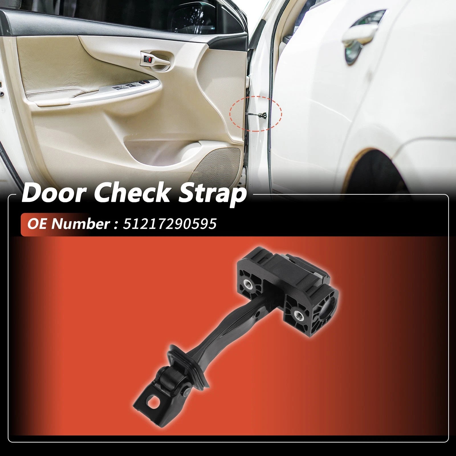 Front Door Check Strap for BMW X6 (2015–2019)