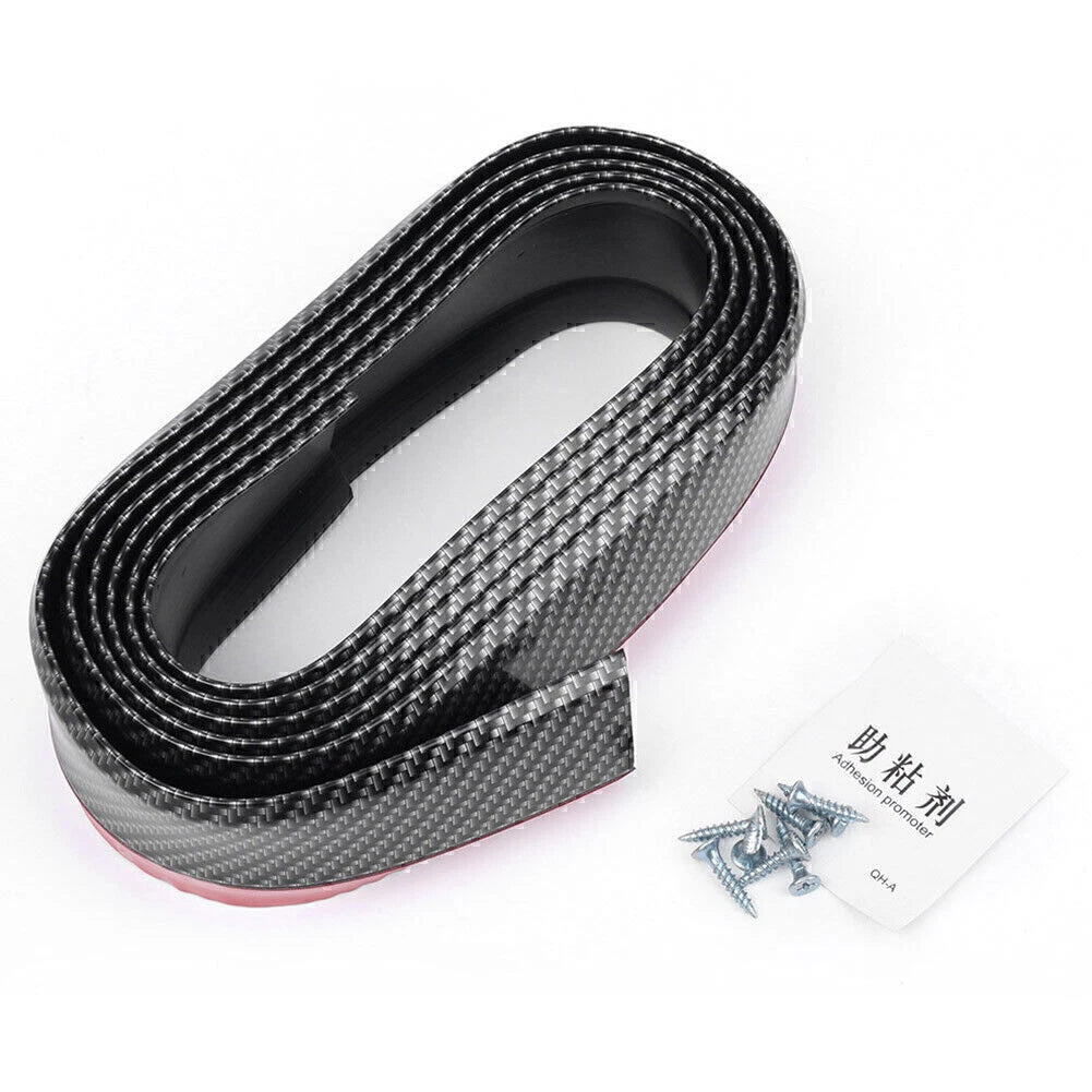 2.5M Auto Front Lower Lip Protective Strips Bumper Skirts Guard Rubber