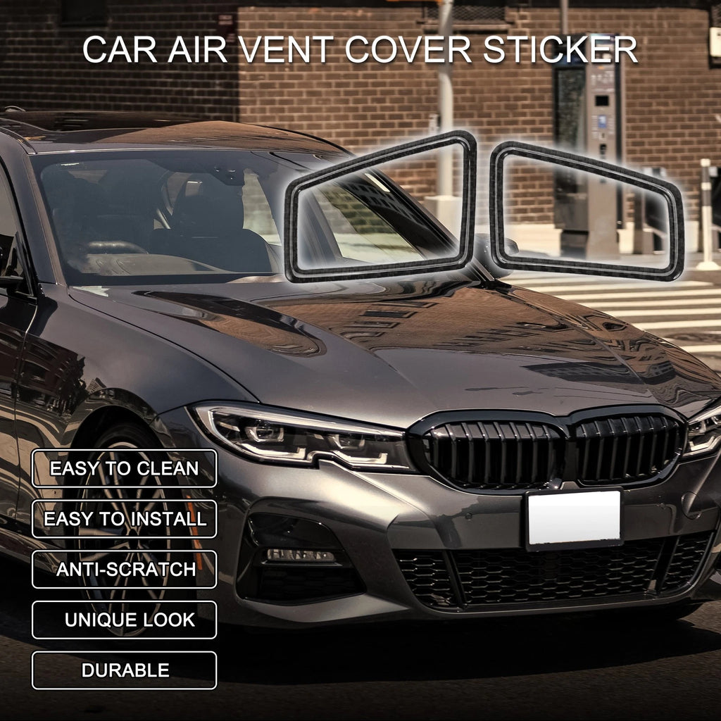 Car Air Vent Cover Sticker 1 Pair for BMW 3 Series E90 E92 E93 (2005–2012)