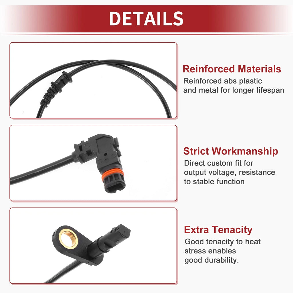 ABS Wheel Speed Sensor Front for Mercedes-Benz SL63 AMG (2013–2015)