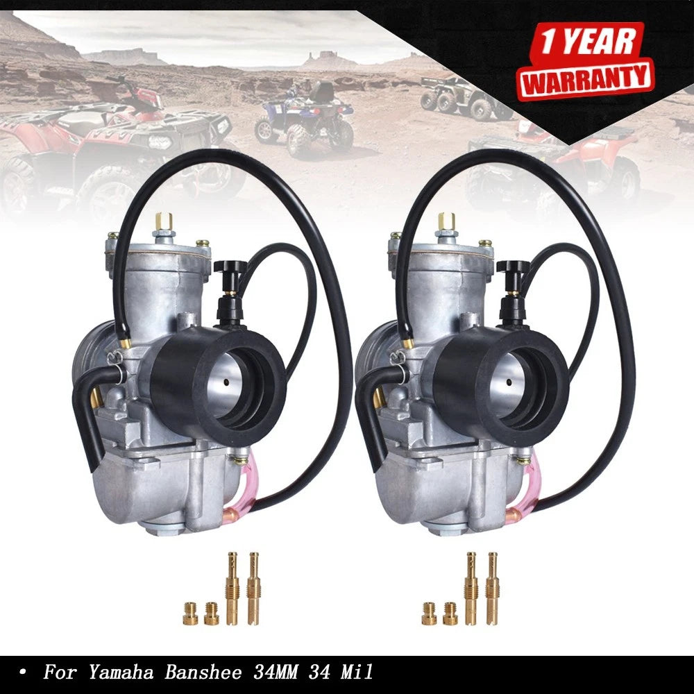 2X Carburetors for Yamaha Banshee (34MM PWK)